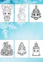 Vorschau - Mal- und Bastelvorlagen - 100 Christmas Malbilder - Ausmalbilder für Kinder - Seite 1