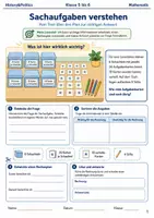 Vorschau - Arbeitsblätter - Sachaufgaben verstehen Arbeitsheft Klasse 5 bis 6 - Deckblatt