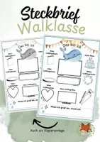 Vorschau - Arbeitsblätter - Steckbrief Walklasse - Deckblatt