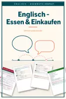 Vorschau - Arbeitsblätter - Vertretungsstunde Englisch Kl. 5 - Essen & Einkaufen - Deckblatt