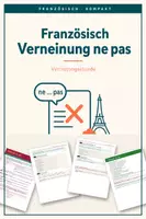 Vorschau - Arbeitsblätter - Französisch Verneinung ne pas – Vertretungsstunde - Deckblatt