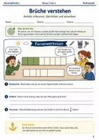 Vorschau - Arbeitsblätter - Brüche verstehen Arbeitsheft Klasse 5 bis 6 - Deckblatt