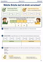 Vorschau - Arbeitsblätter - Brüche addieren und subtrahieren Arbeitsheft Klasse 5 bis 6 - Seite 1