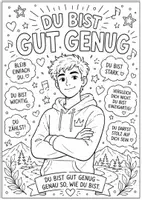 Vorschau - Mal- und Bastelvorlagen - Du bist gut genug Ausmalbilder - Seite 2
