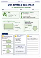 Vorschau - Arbeitsblätter - Flächen und Umfang Arbeitsheft Klasse 5 bis 6 - Seite 2