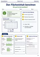 Vorschau - Arbeitsblätter - Flächen und Umfang Arbeitsheft Klasse 5 bis 6 - Seite 3