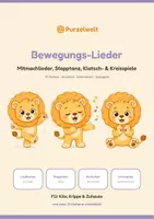 Vorschau - Spiele - Bewegungslieder Kita – Mitmach-Set - Deckblatt