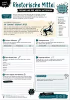 Vorschau - Stundenentwürfe - Vertretung Deutsch Klasse 9 | 10 sofort einsetzbare Arbeitsblätter - Seite 1