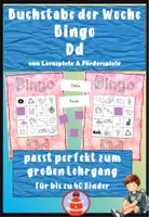Vorschau - Spiele - Bingo Laut D - Lauterkennung und phonologische Bewusstheit - Buchstabe der Woche - Deckblatt