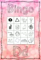 Vorschau - Spiele - Bingo Laut D - Lauterkennung und phonologische Bewusstheit - Buchstabe der Woche - Seite 2