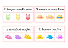 Vista previa - Hojas de trabajo - Comprensió lectora d’estiu: 1 frase + 3 opcions (lligada) - página 2