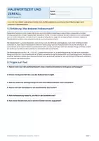 Vorschau - Arbeitsblätter - Arbeitsblatt Physik Klasse 10 - Halbwertszeit und Zerfall - Deckblatt