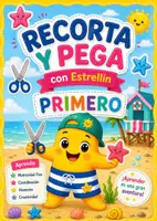 Vista previa - Unidades / Secuencias / Situaciones de Aprendizaje - Recorta y Pega con Estrellín. 30 Misiones de Motricidad Fina. 1 y 2 de Primaria. - Portada