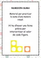 Vista previa - Hojas de trabajo - NUMERACIÓN MANIPULATIVA. SOPORTE CON TARJETAS Y FICHAS - página 1