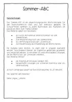 Vorschau - Arbeitsblätter - Sommer ABC Deutsch DaZ Grundschule Sek I - Seite 1