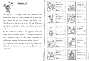Vorschau - Mal- und Bastelvorlagen - Sommerferien Challenge | 40 kreative & aktive Aufgaben für die Ferien! | Miniheft | Grundschule Klasse 1-4 🎒☀️ - Seite 3