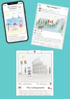 Vorschau - Stundenentwürfe - Schnappschüsse nach den Ferien – Kreative Schreibanlässe mit Smartphone, Polaroid & Filmstreifen zu Schuljahresbeginn | Grundschule | Klasse 1-4 Kunst Ferienerlebnis Ferienrückblick - Seite 1