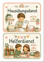 Vorschau - Bildkarten - Klassendienste Grundschule – Bildkarten Klassenorganisation - Seite 2