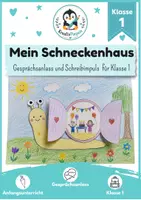 Vorschau - Stundenentwürfe - In meinem Schneckenhaus verbirgt sich… | Gesprächsanlass & Schreibanlass | Bastelvorlage Kunst Deutsch Klasse 1 - Deckblatt