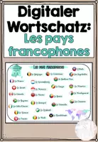 Vorschau - Arbeitsblätter - Digitaler Wortschatz: Les pays francophones - Deckblatt