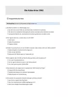 Vorschau - Arbeitsblätter - Arbeitsblatt Kuba-Krise 1962 - Wiederholung und Klausurvorbereitung (inkl. Lösungen) / Geschichte Oberstufe - Deckblatt