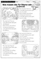 Vorschau - Stundenentwürfe - Was müssen das für Bäume sein: Liederarbeitung für den Musikunterricht in der Grundschule (Klasse 1 I Klasse 2) - Seite 1