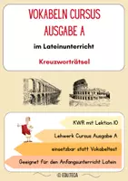 Vorschau - Arbeitsblätter - Wachsendes Materialpaket: Latein Cursus A Kreuzworträtsel - Seite 1