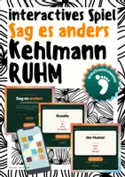 Vorschau - Spiele - »Ruhm« – Daniel Kehlmann | Interaktives Spiel „Sag es anders" (Deutsch, Oberstufe & Abitur) - Deckblatt