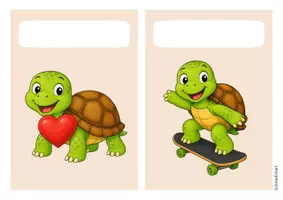 Vorschau - Stationenlernen - Schildkrötenklasse - Gruppenschilder (Klassentier) - Seite 2