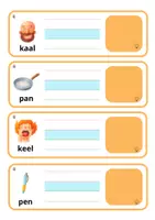Voorbeeld - schrijfkaartjes thema 1 hup en aap met zelfcorrectie - Pagina 2