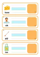 Voorbeeld - schrijfkaartjes thema 1 hup en aap met zelfcorrectie - Pagina 3