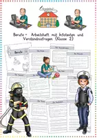 Vorschau - Arbeitsblätter - Berufe & Arbeitswelt: Arbeitsheft (Sachtexte & Leseverständnis) - Sachunterricht - Kl. 2 - Deckblatt