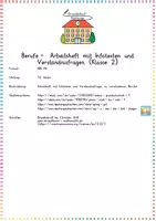 Vorschau - Arbeitsblätter - Berufe & Arbeitswelt: Arbeitsheft (Sachtexte & Leseverständnis) - Sachunterricht - Kl. 2 - Seite 1