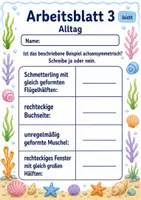 Vorschau - Arbeitsblätter - Achsensymmetrie Klasse 3 | Mathematik Klasse 3 | 6 Arbeitsblätter als PDF - Seite 3