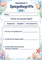 Vorschau - Arbeitsblätter - Spiegeln Klasse 3 | Mathematik Klasse 3 | 6 Arbeitsblätter als PDF - Seite 2