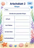 Vorschau - Arbeitsblätter - Geometrie Übungen Klasse 3 | Mathematik Klasse 3 | 6 Arbeitsblätter als PDF - Seite 2