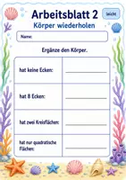 Vorschau - Arbeitsblätter - Wiederholung Geometrie Klasse 3 | Mathematik Klasse 3 | 6 Arbeitsblätter als PDF - Seite 2