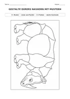 Vorschau - Stundenentwürfe - Kunst in 30 Minuten - Gestalte Dürers Nashorn mit Mustern - Seite 2