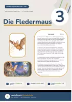 Vorschau - Stundenentwürfe - Materialpaket - Die Fledermaus - Klasse 2, 3 und 4 - 3-fach differenzierter Lesetext (Stundenverlauf, Bildkarten, Aufgaben + Lösungen, uvm.) - Seite 1