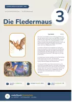 Vorschau - Stundenentwürfe - Die Fledermaus - Klasse 3 - 3-fach differenzierter Lesetext (Bildkarten, Stundenverlauf, Aufgaben + Lösungen uvm.) - Deckblatt