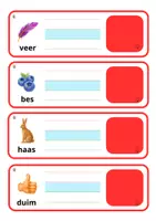 Voorbeeld - schrijfkaartjes thema 3 hup en aap - Pagina 1