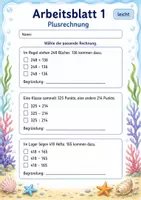 Vorschau - Arbeitsblätter - Sachaufgaben Passende Rechnung | Mathematik Klasse 3 | 6 Arbeitsblätter als PDF - Seite 1