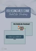 Vorschau - Anderer Materialtyp - Verfassungsviertelstunde Chemie: Freiheit der Forschung - Deckblatt
