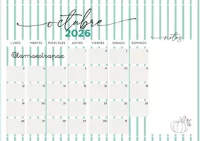 Vista previa - Para docentes: organización, planificación y formación - Planificador docente de calendario - curso 2026/2027 - página 2