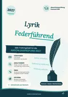 Vorschau - Unterrichtsreihen - Lyrik- und Gedichtanalyse Trainigsheft Abschlussprüfung Deutsch - Deckblatt