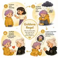 Vorschau - Stundenentwürfe - 3 Materialien zur Goldenen Regel, mit Stundenentwurf. - Deckblatt