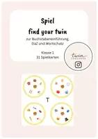 Vorschau - Spiele - Spiel: Find your twin! Buchstabeneinführung T - Deckblatt