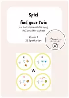 Vorschau - Spiele - Spiel: Find your twin! Buchstabeneinführung W - Deckblatt