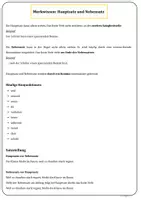 Vorschau - Arbeitsblätter - Hauptsatz und Nebensatz Übungen & Lösungen Klasse 5 & Klasse 6 - Seite 1