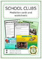 Vorschau - Arbeitsblätter - School Clubs - Mediation (cards and worksheets) - Deckblatt